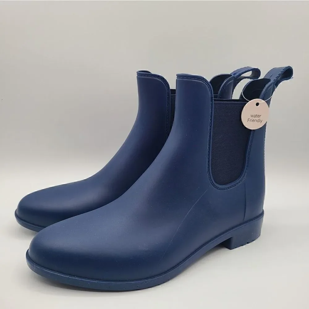 Blue Chelsea Rain Boots Women's Size 7
